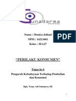 Perilaku Konsumen Tugas Ke 6 - Pengaruh Kebudayaan Terhadap Pembelian Dan Konsumsi