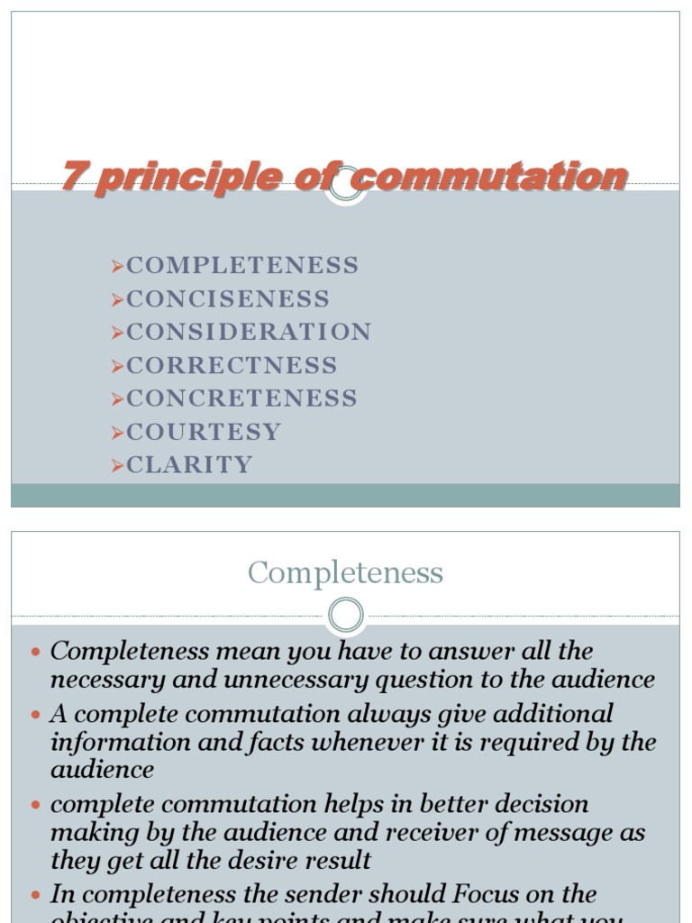 7 Principle of Commutation | PDF