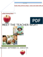 Meet The Teacher Night