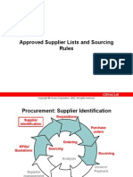 Approved Supplier Lists and Sourcing Rules