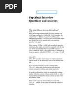 Sap Abap Interview Questions and Answers