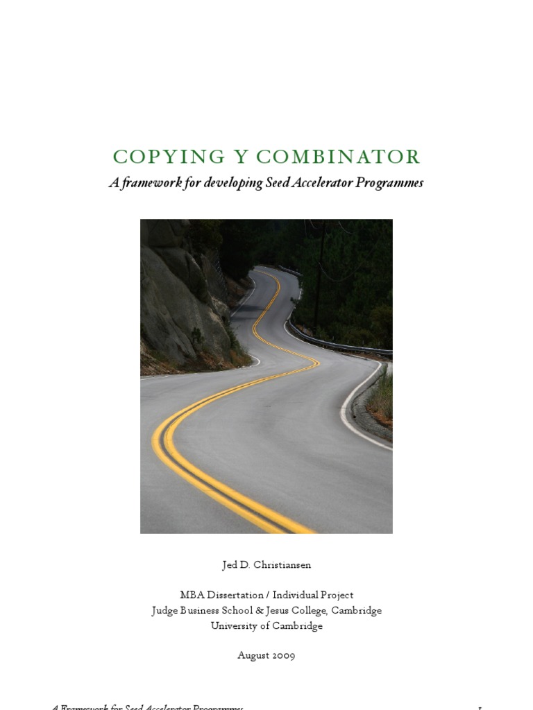 Copying Y Combinator Tech Start Ups Startup Company