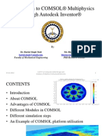 Introduction To COMSOL® Multiphysics Through Autodesk Inventor®
