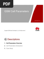 Huawei GSM Cell Parms