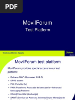 MovilForum Test Platform