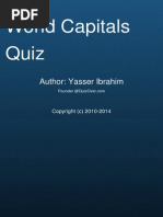 World Capitals Quiz