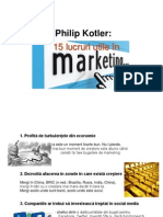 Ph Kotler 15 Lucruri Utile in MarketingPPT.