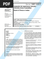 NBR 14040-09 - 1998 - Inspeção de Segurança Veicular - Pneus e Rodas