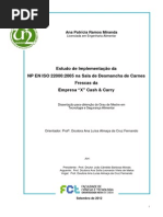 Estudo da Implementação da ISO 22000 numa sala de desmancha de carnes frescas