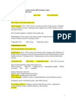 WHO Minimum Clinical Data Set For H5N1 Patients (FGH - NS 10-0