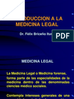 Clase 1.1 - Historia de La Medicina Legal