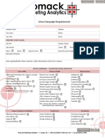 Unica Campaign Needs Analysis