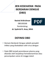 Managemen Kesehatan Pada DBD