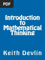 Introduction to Mathematical Thinking - Devlin, Keith