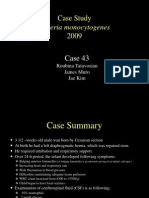 Listeria Monocytogenes: Case Study 2009