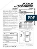 Adjustable, High-Linearity, Sige Dual-Band Lna/Mixer Ics: General Description Features