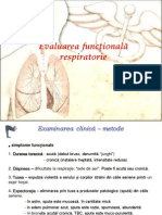 Curs 05 - Evaluarea Functionala Respiratorie