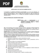 RESOLUÇÃO 001.2010 REGULAMENTAÇÃO EDUC. BAS. atualizada em 03.10.2013