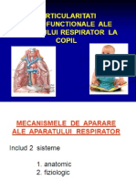 Particularitati Aparat Respirator
