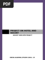 Download Project on Resort cum Hotel by sunilsony123 SN19989551 doc pdf