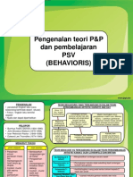 Pengenalan Teori P&P Dan Pembelajaran PSV (Behavioris)