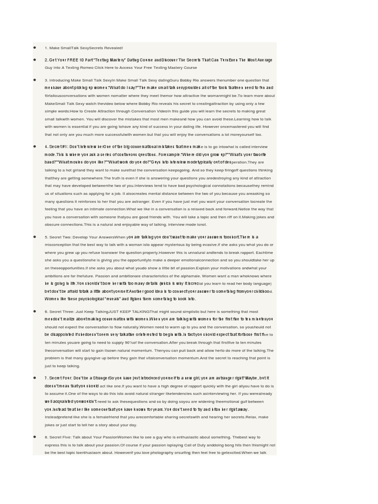 Sexy Talk Pdf Conversation