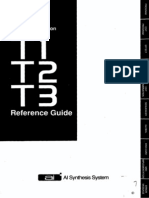 T1,T2,T3 Reference Guide