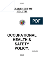 Department of Health.: Occupational Health & Safety Policy