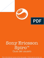 Sony Ericsson Spiro - Manual PDF