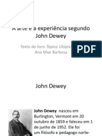 Arte experiência Dewey