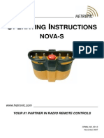 Operating Instructions - NOVA-S
