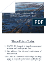 Presentation To CPRA About Southeast Louisiana Flood Protection Authority-East Lawsuit Against Oil and Gas Companies