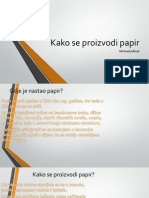 Kako Se Proizvodi Papir P