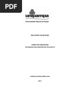 EXEMPLO DE RELATÓRIO DE ESTÁGIO EM PEDAGOGIA