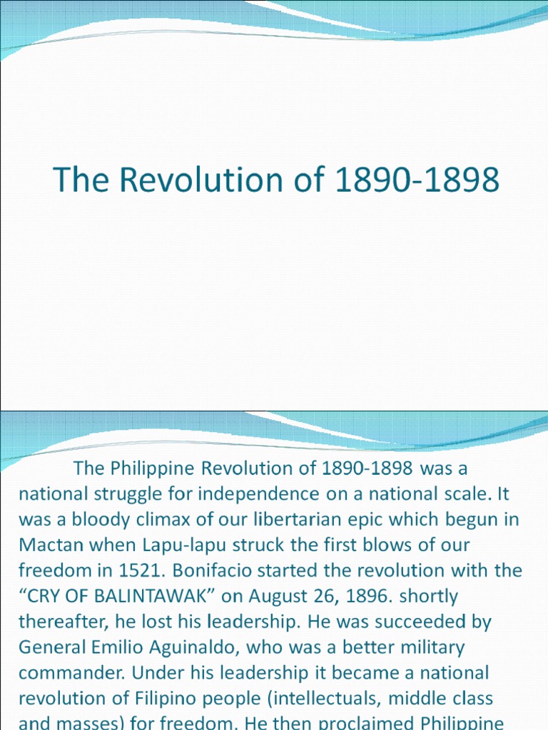 Philippine Revolution of 1896 | PDF | Conflicts | Philippines