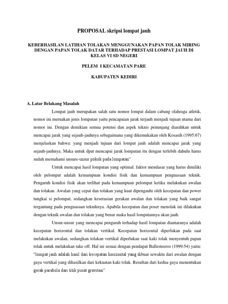 PROPOSAL Skripsi Lompat Jauh
