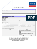Physician Statement Form