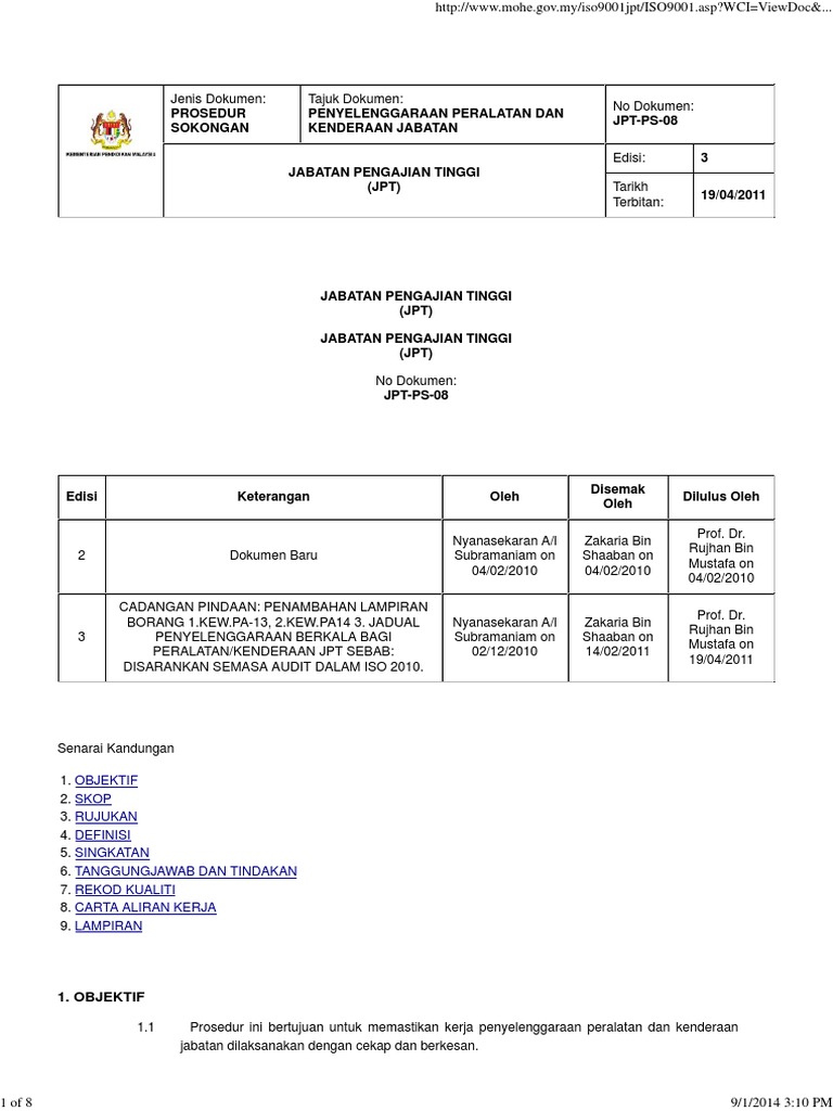 Penyelenggaraan Kenderaan | PDF