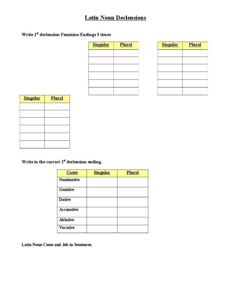 latin-nouns-1st-declensions-worksheet