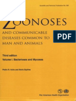 Zoonoses and Communicable Diseases Common to Man and Animals 3rd Edition Vol I Bacterioses and Mycoses Scientific and Technical Publication
