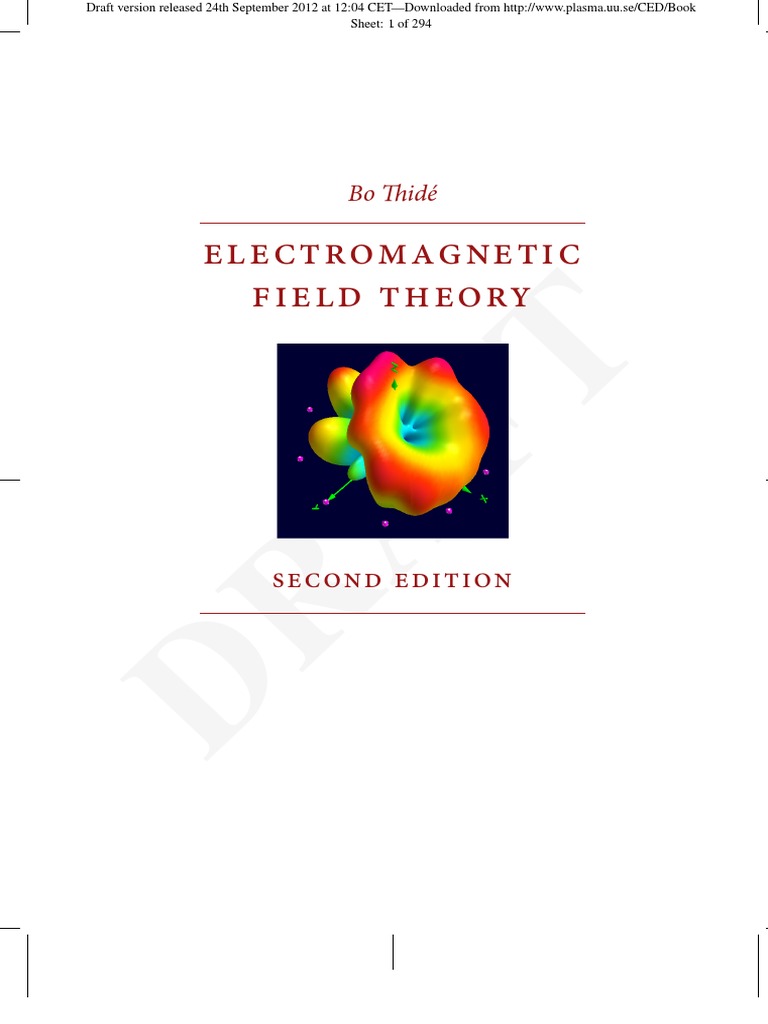 FIELD THEORY Thidé PDF Field (Physics) Classical