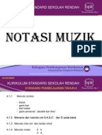 Notasi Muzik. Kursus Ju Muzik Tahun 4