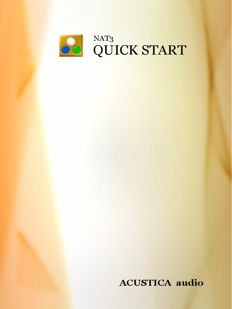 NAT3 Quick Start Guide | PDF | Computer File | Software