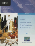 Study of Nutritional Factors in Food Allergies and Food Intolerance