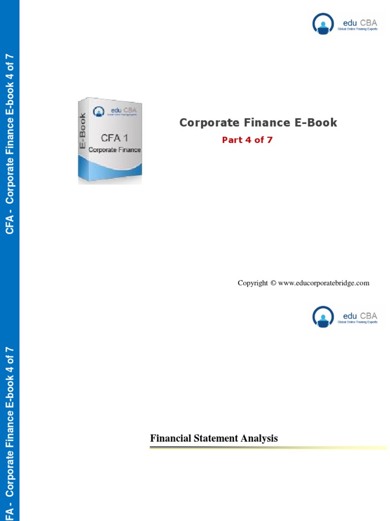 CFA Level 1 Corporate Finance E Book - Part 4 | PDF