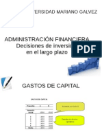 Administración financiera: Técnicas de análisis de proyectos de inversión