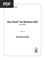 One Touch for Windows SDK Java Developer Guide