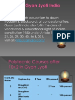 Polytecnic Courses After 10+2 in Gyan Jyoti.. Information Technology