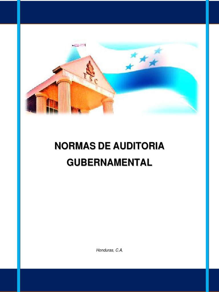 Normas de Auditoría Gubernamental 2008 | PDF | Auditoría financiera ...