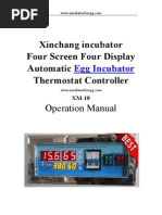 Download Four Screen Four Display egg incubator thermostat controller XM-18D by eggincubator SN200071424 doc pdf